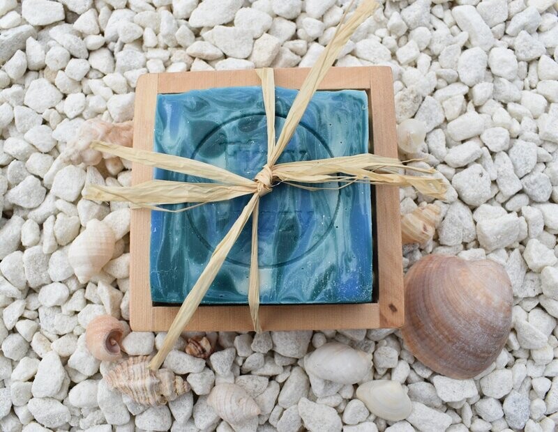 Blue Ocean Soap and Soap Dish