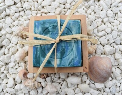Blue Ocean Soap and Soap Dish