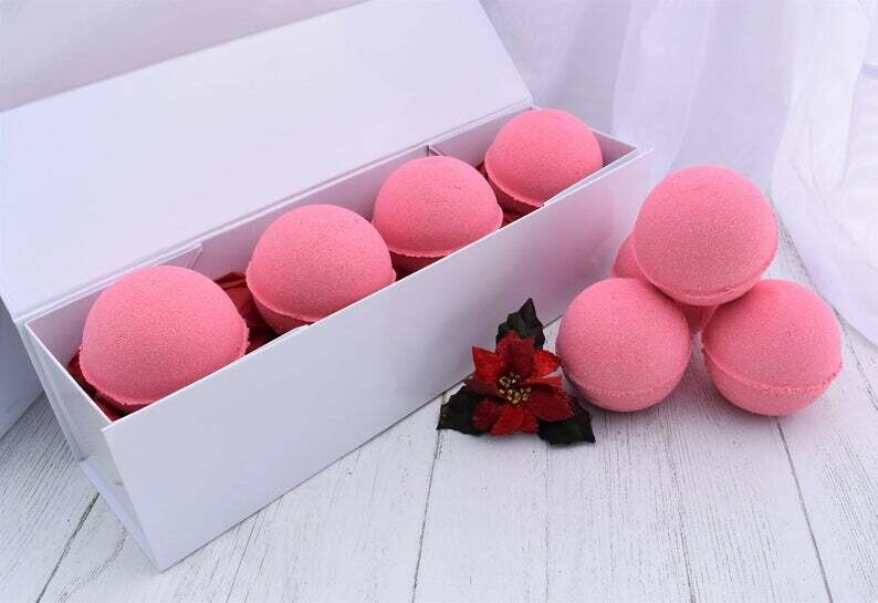 Christmas Cranberry Bath Bombs