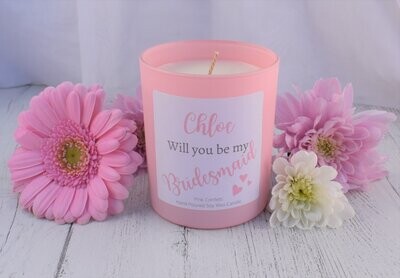 Personalised Bridesmaid Candle