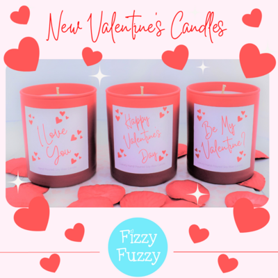 Valentine Candle Gift. Luxury Soy Wax Candle in box. 35 hour burn.