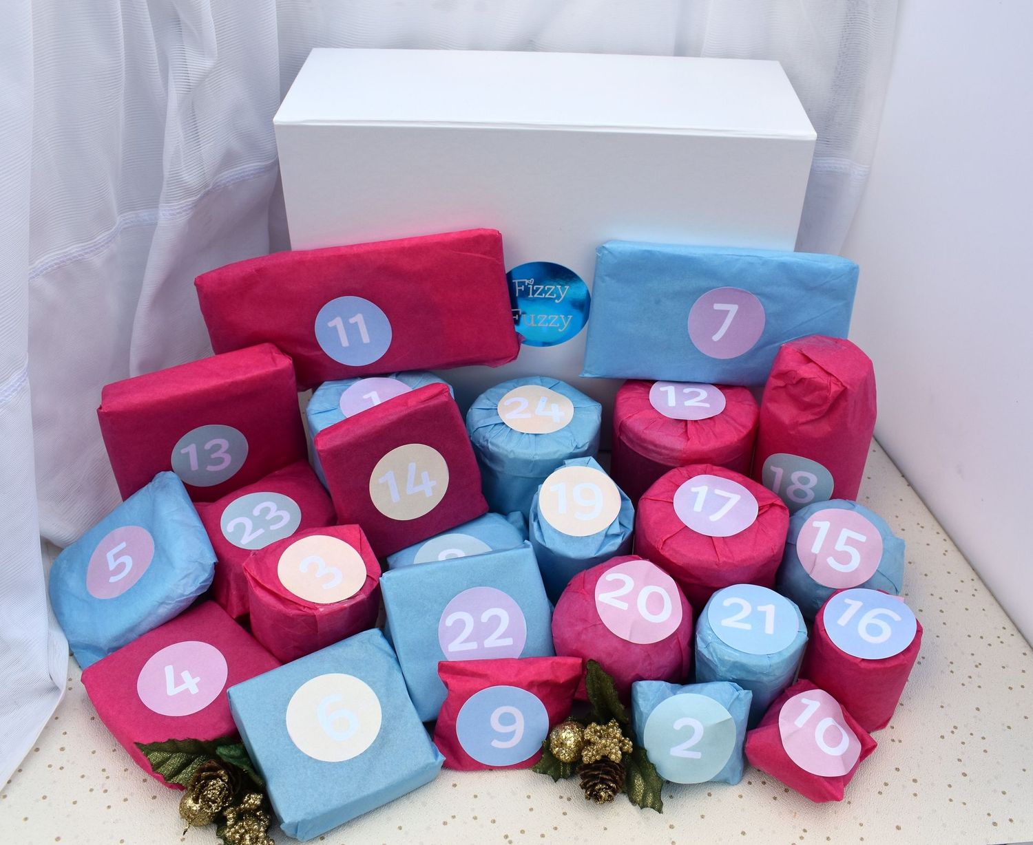 Pre-order Advent Calendar, Luxury Bath, Body, Beauty. 12 or 24 day. Handmade Luxury Bath and Body Products Individually wrapped.