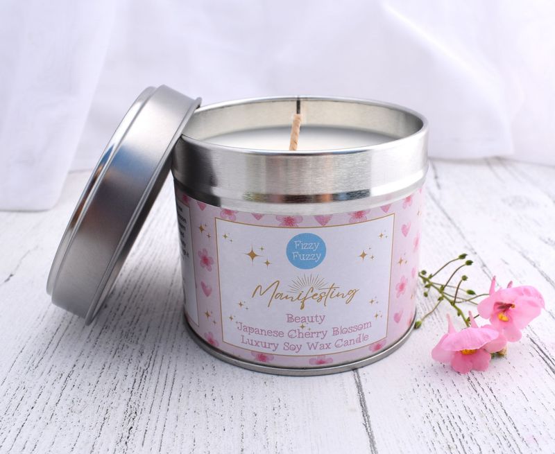 Manifesting Beauty - Japanese Cherry Blossom Luxury Soy Wax Candle