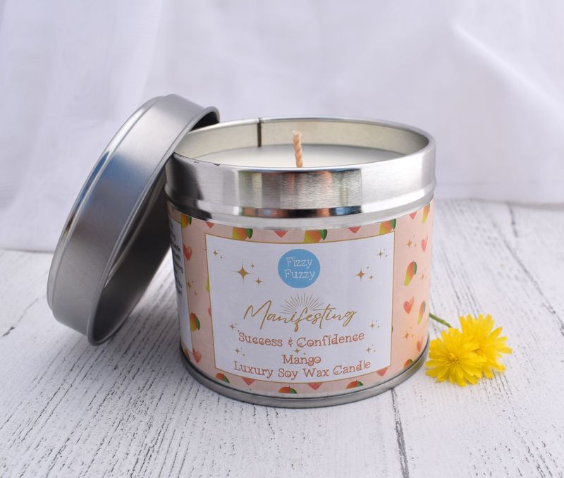 Manifesting Success & Confidence - Mango Luxury Soy Wax Candle