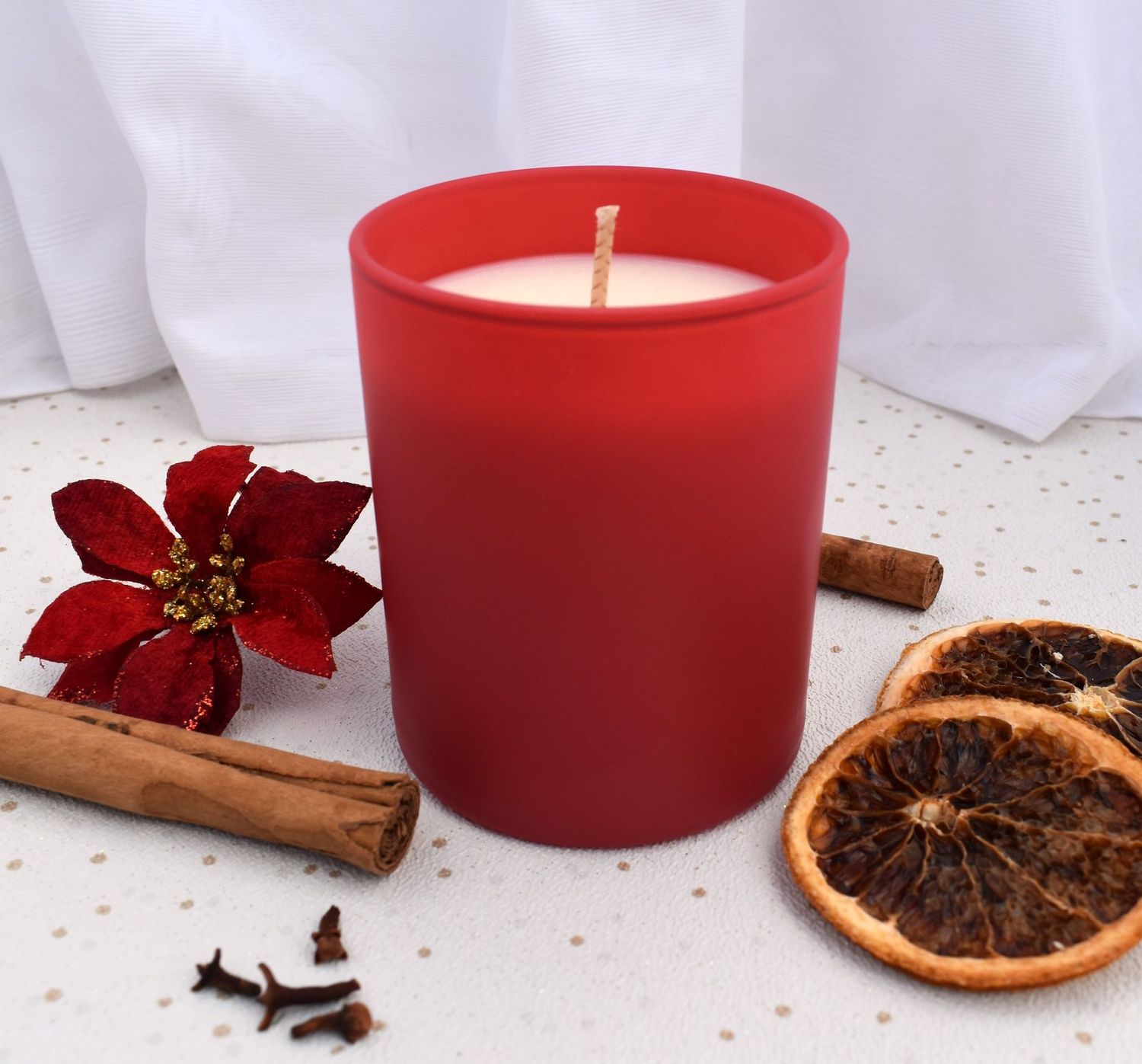 Christmas Spice Fragrance Luxury Soy Wax Candle in box. 35 hour burn.