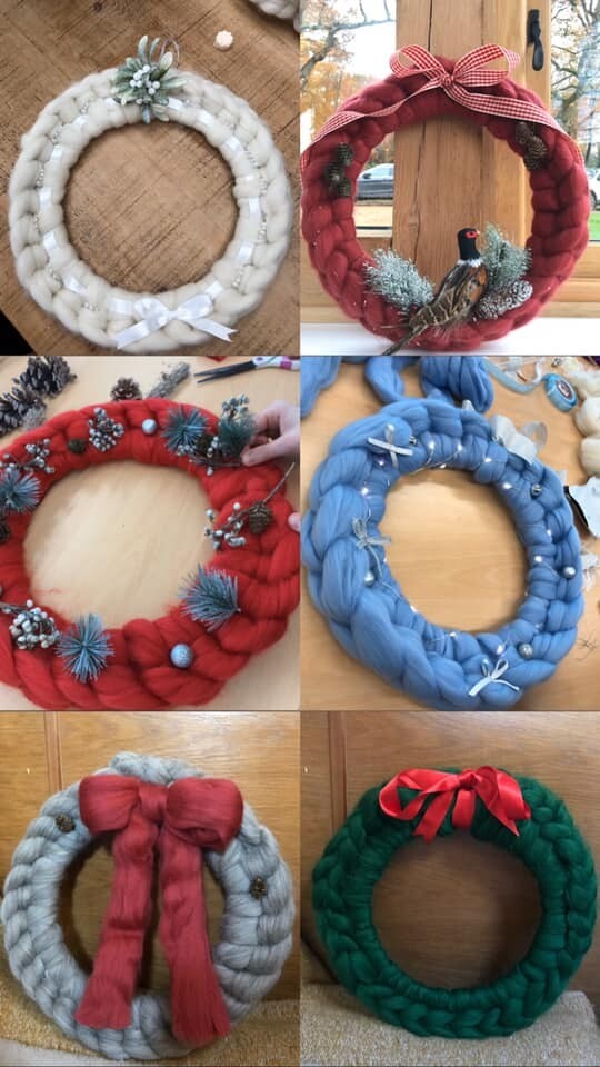 Christmas Chunky Wreath - Ready made