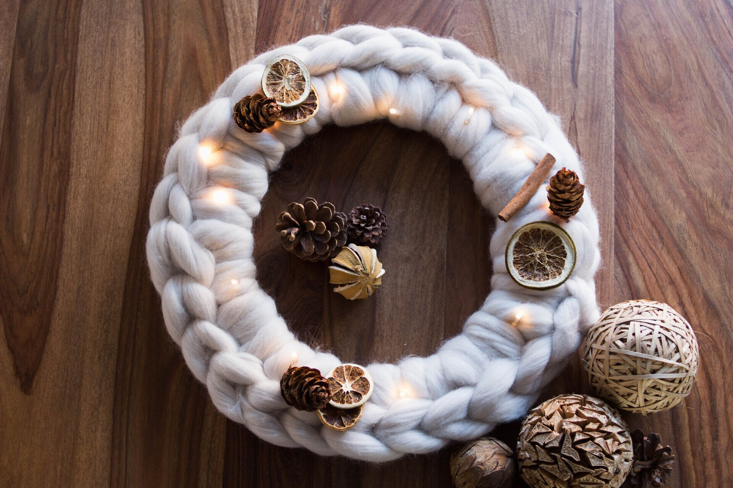 Beginners Chunky Knit Wreath Workshop at Brodie Castle, Forres