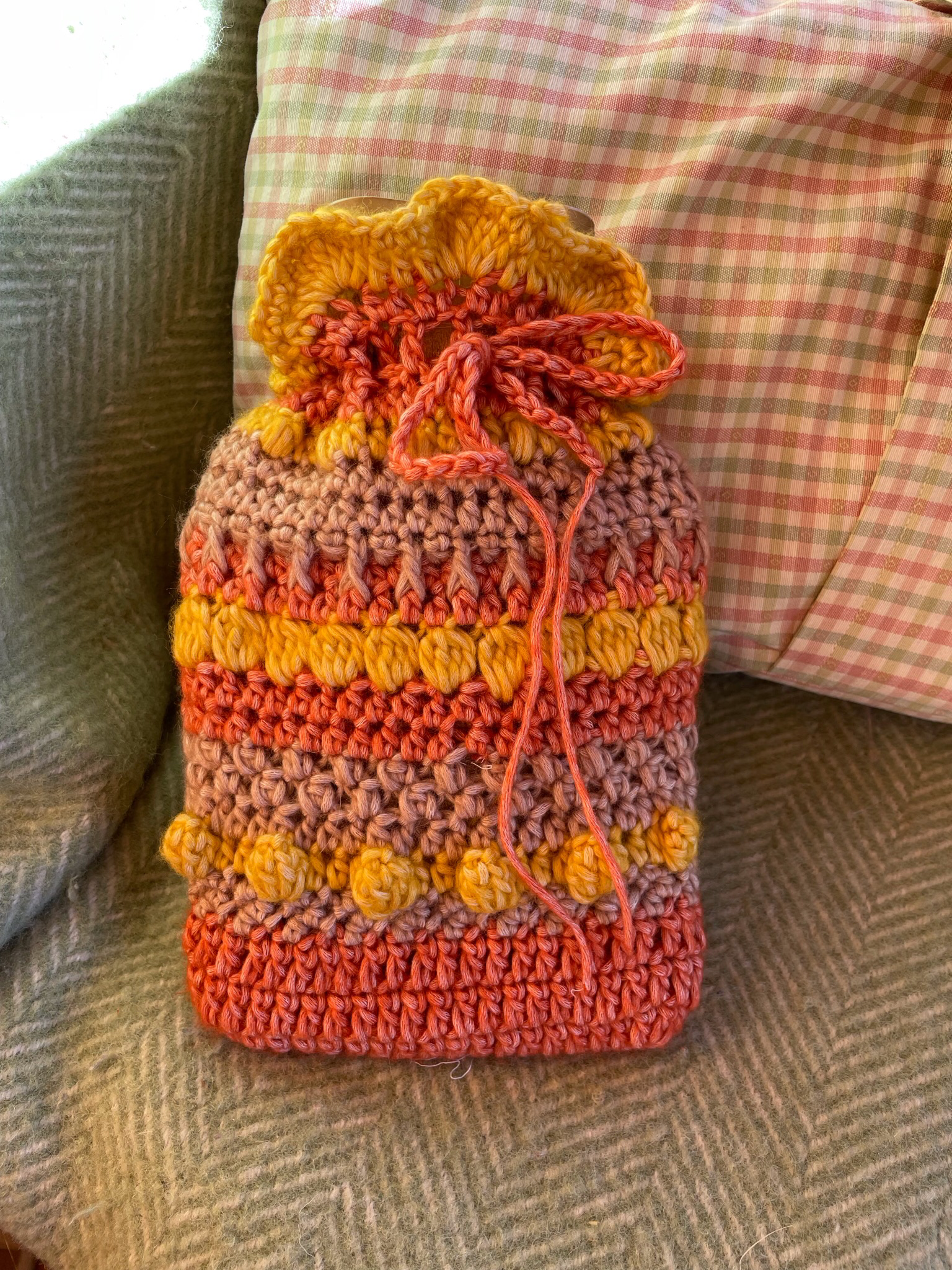 Crochet Next Steps Hot Water Bottle Cover workshop with Lunch at Boogie Woogie,Keith