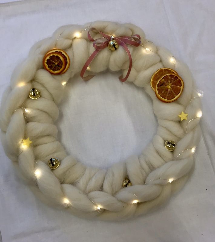 Beginners Chunky Knit Wreath Workshop at Milton Of Crathes, Banchory