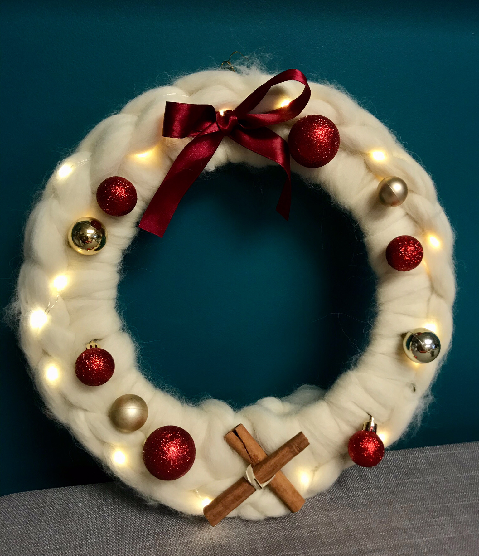 Chunky Knit Christmas Wreath Workshop at The Foogie Neuk, Aberchirder