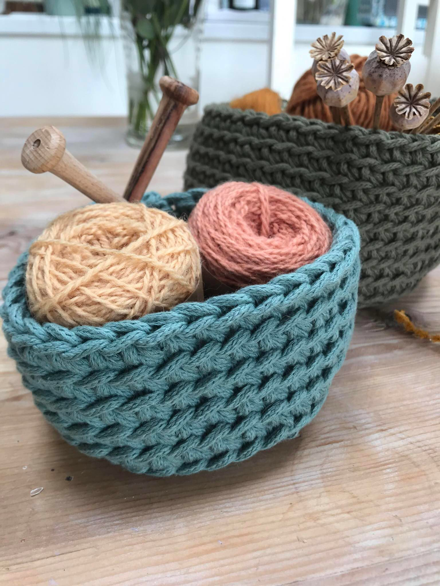 Crochet Basket Workshop at Logie Steading, Forres