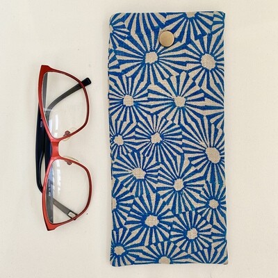 ‘Honeycomb Coral’ Glasses Case - Ink Blue