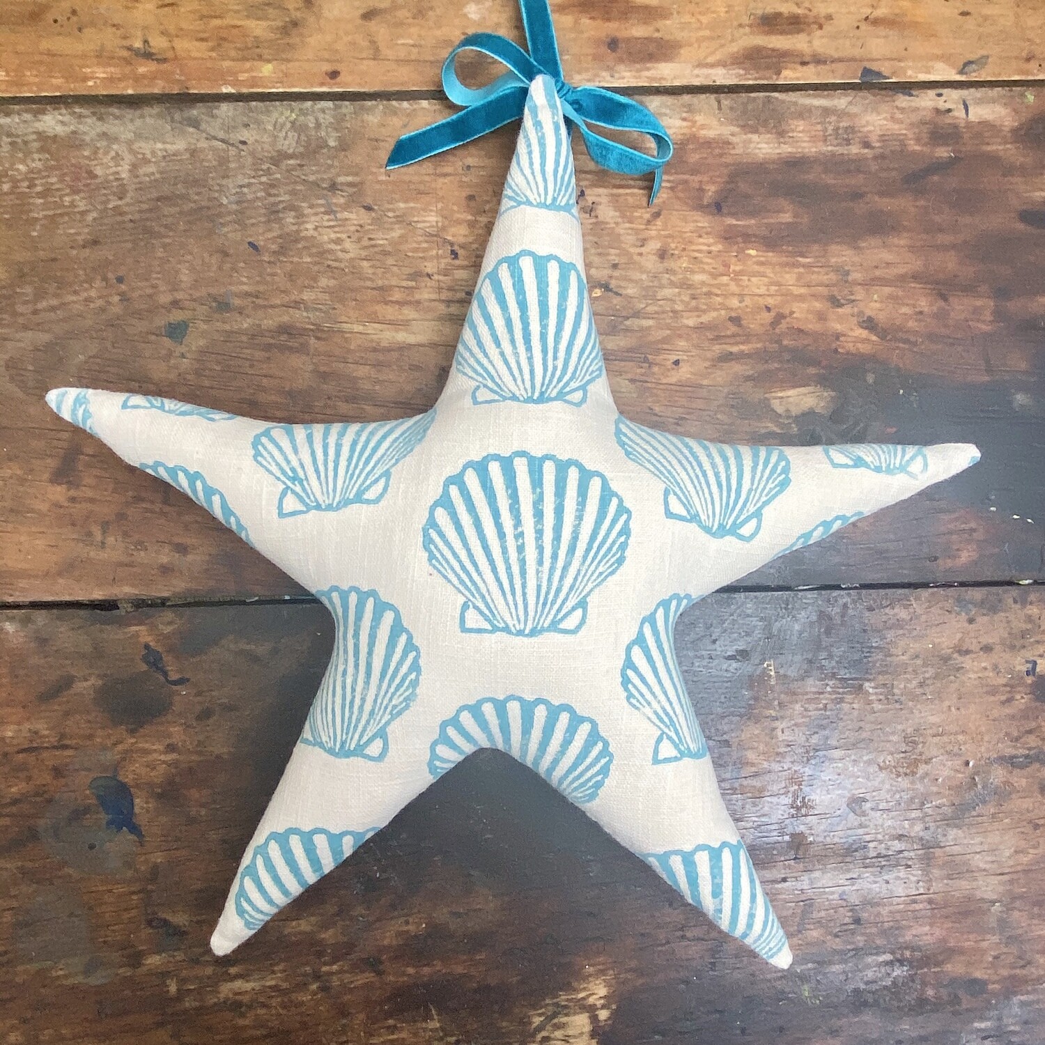 Christmas Star Decoration - Scallop Shell
Teal