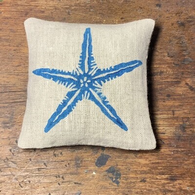 Starfish Lavender Bag - Ink Blue