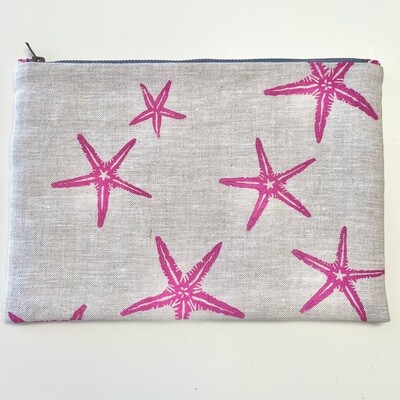 Starfish Padded Zip Bag