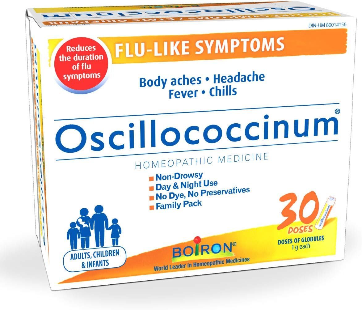 Boiron Oscillococcinum Homeopathic Medicine for Flu-like Symptoms, 30 Count Boiron Oscillococcinum Homeopathic Medicine for Flu-like Symptoms, 30 Count