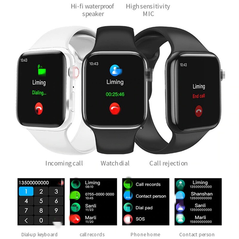 Smartwatch T80 - Contesta llamadas y Controla Actividades Físicas.