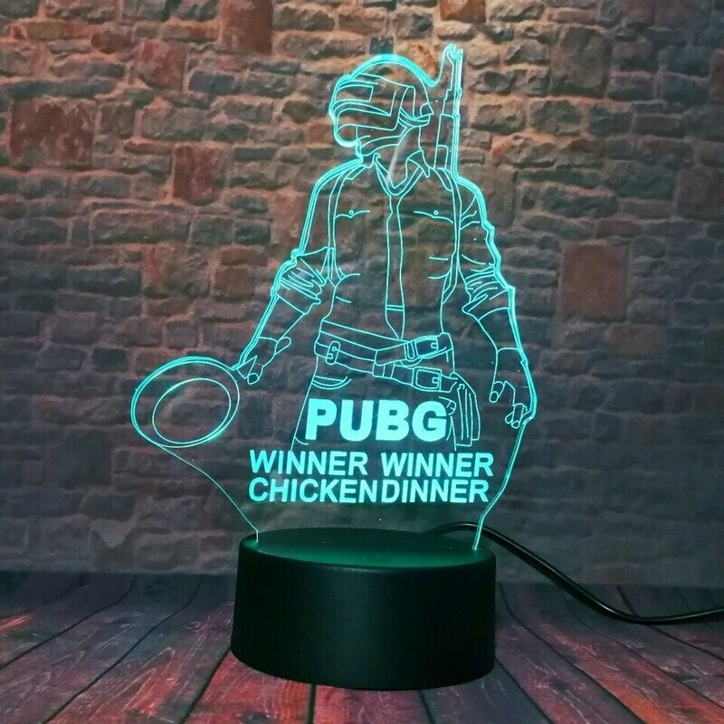 Lámpara 3D - PUBG / MOTO