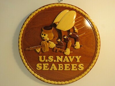 HANDCRAFTED U.S SEABEES LOGOS