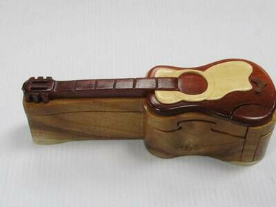 HANDCRAFTED PUZZLE ACOUSTIC GUITAR BOX