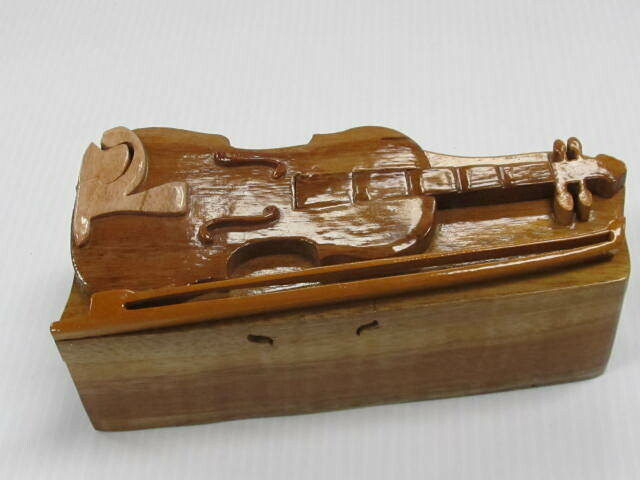 HANDCRAFTED PUZZLE VIOLIN (CELLO) BOX