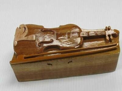 HANDCRAFTED PUZZLE VIOLIN (CELLO) BOX
