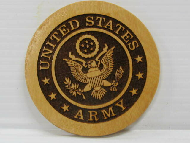 WOODEN ARMY COASTERS