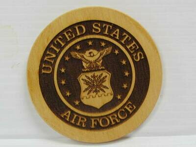 WOODEN AIR FORCE COASTERS