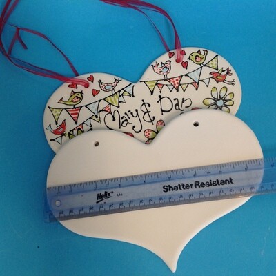Heart plaque - large