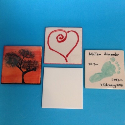 Tile - small square, 9.8cm