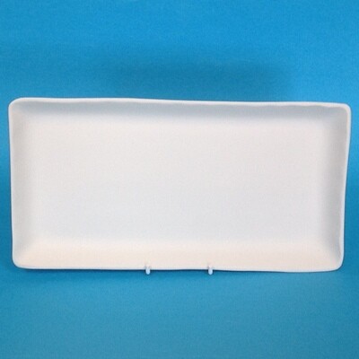 Tray / plate - rectangular, with lip &amp; square corners 27.5x14.5cm