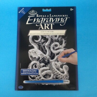 Glow in the Dark Octopus Engraving Kit