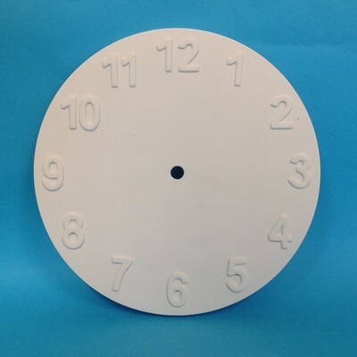 Clock face - round, 10mm hole