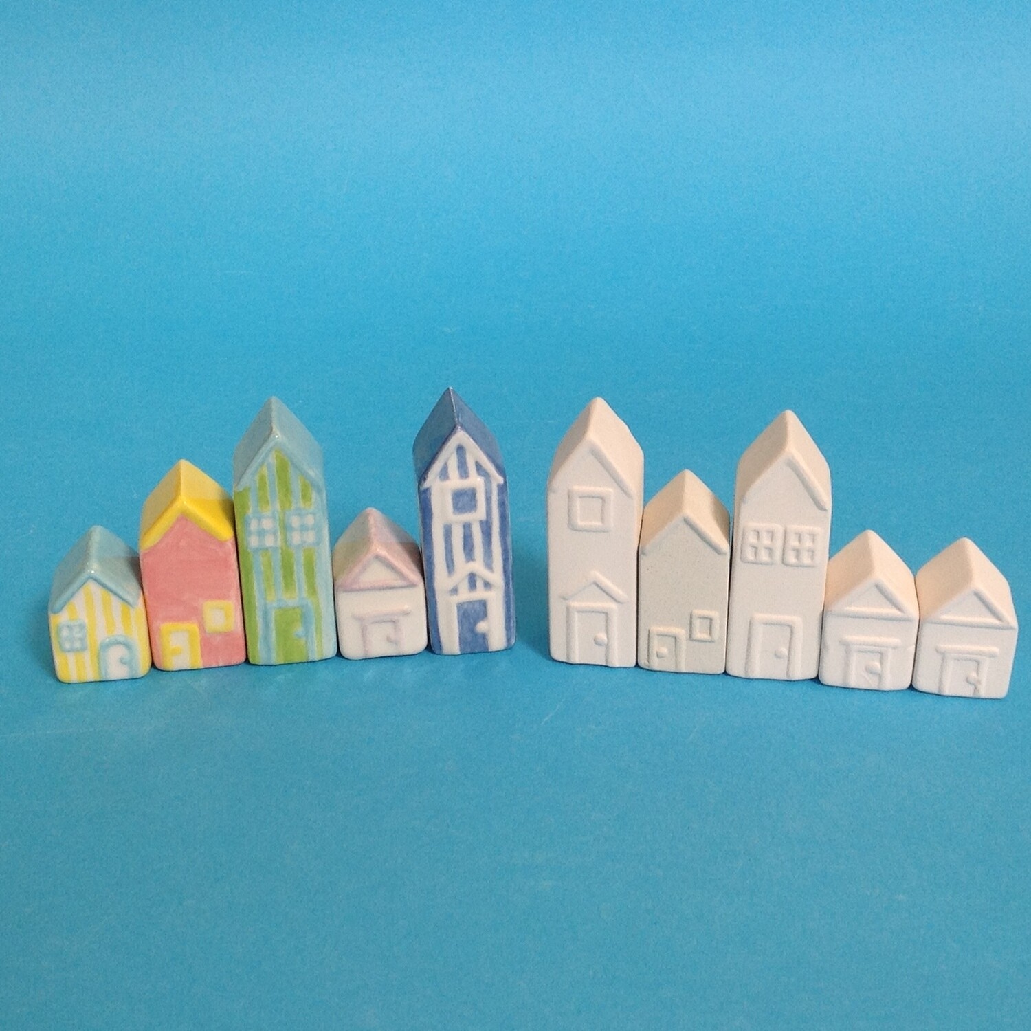 Houses, set of 5