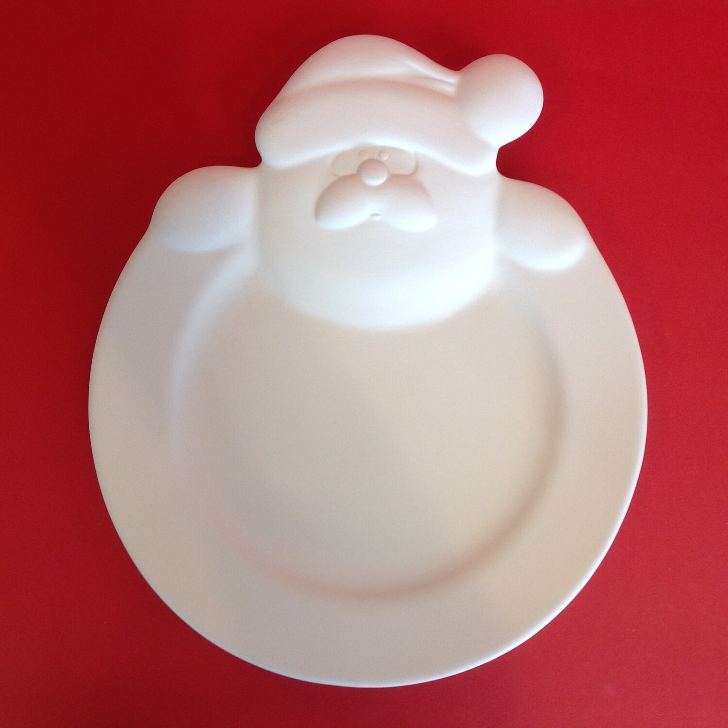 Santa rimmed plate