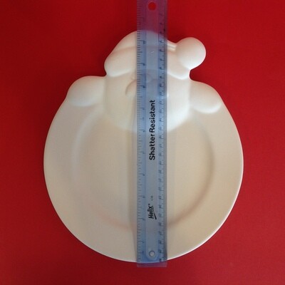 Santa rimmed plate
