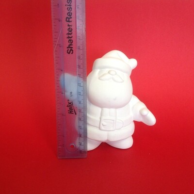 Santa - 12cm - arm in air (party)