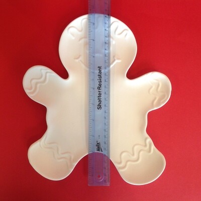 Gingerbread man plate