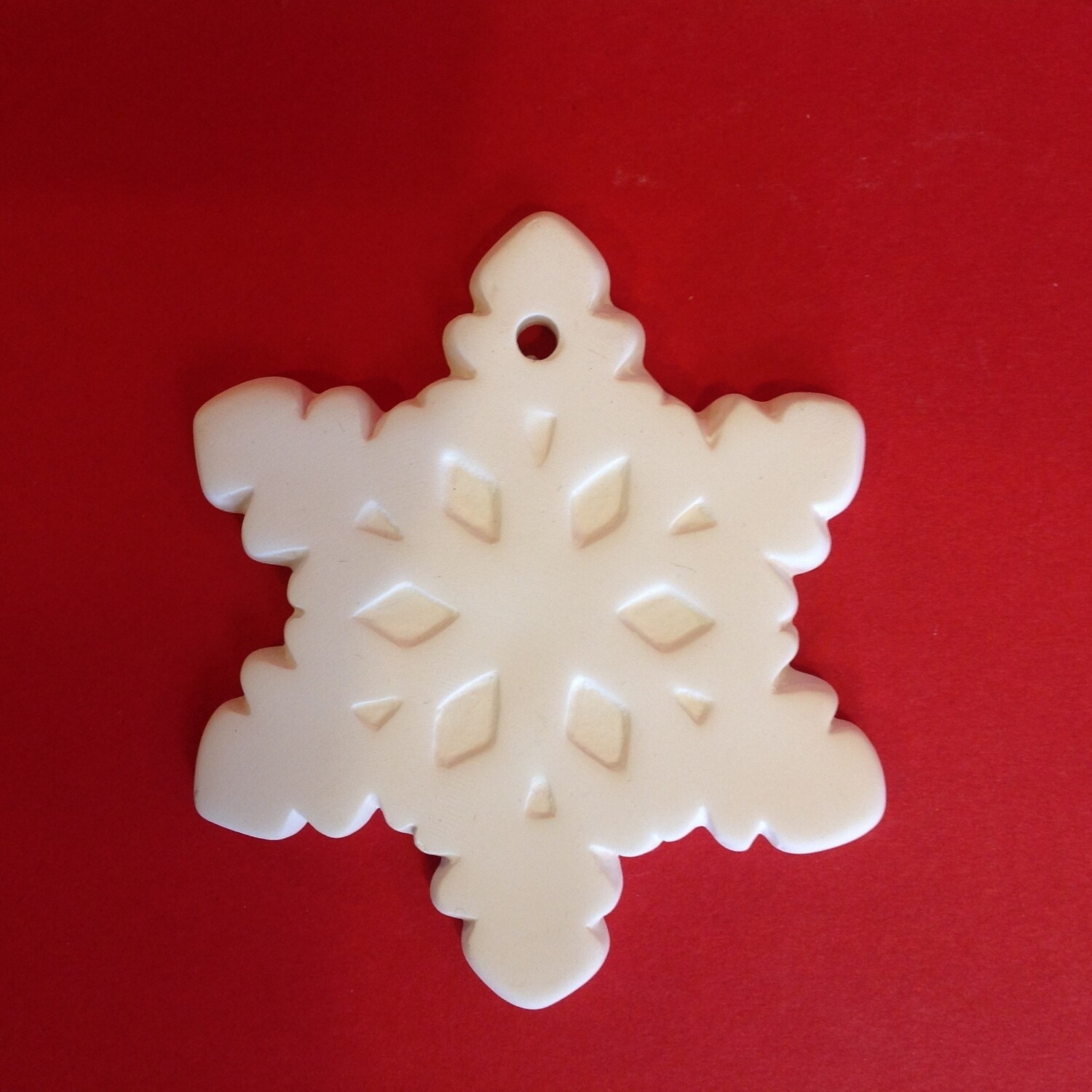 Snowflake flat hanging ornament