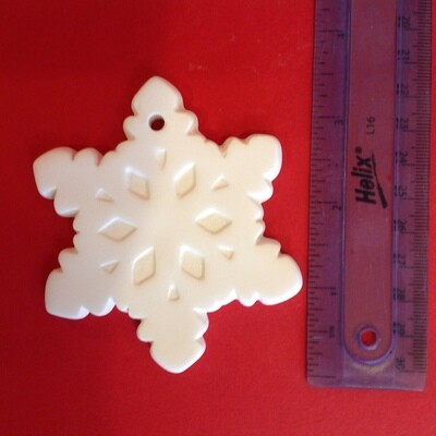 Snowflake flat hanging ornament