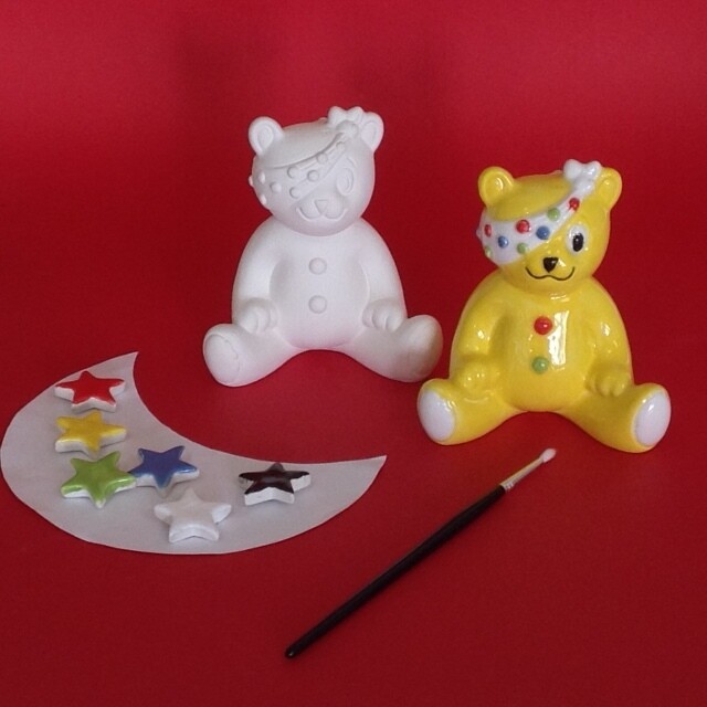 Pudsey - with brush and glazes (£5 To BBC Children in Need)