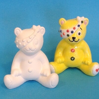 Pudsey - with brush and glazes (£5 To BBC Children in Need)