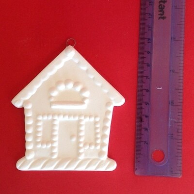 Gingerbread House - flat tree hanger