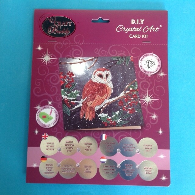 Crystal Art - Barn Owl Card Kit
