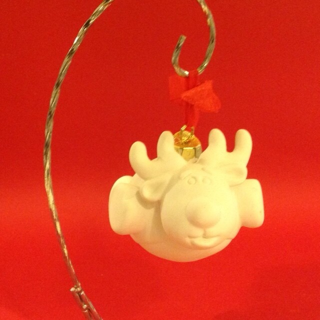 Reindeer flying ornament