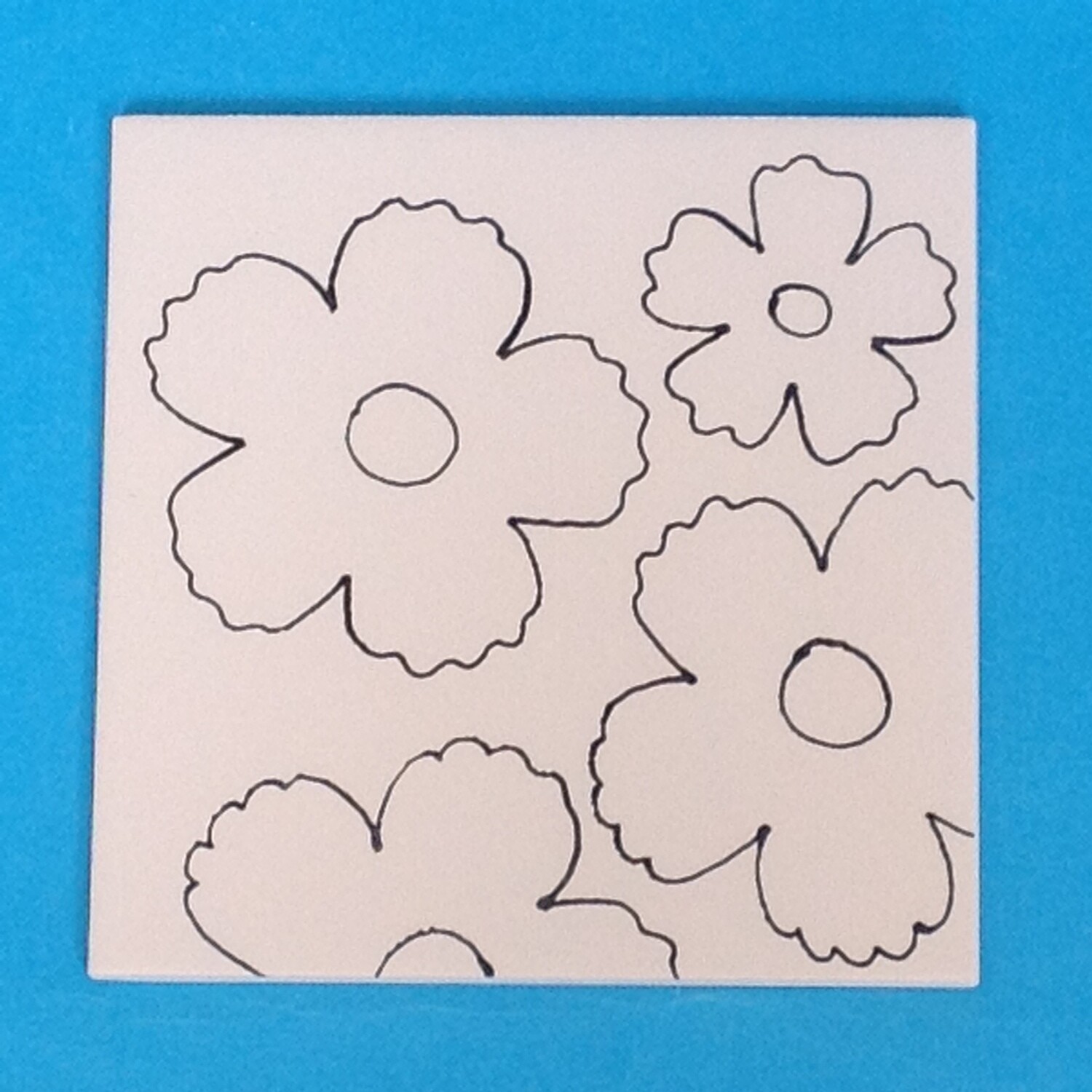 Tile 6&quot;, flowers