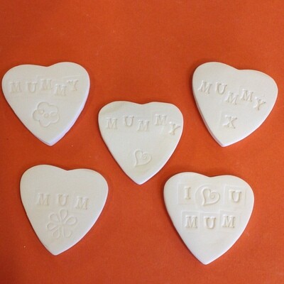 Plaque, heart small - Mum/Mummy