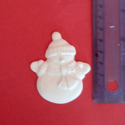 Snowman - tiny flat (with magnet)