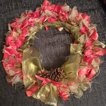 Share-a-craft....Rag Wreath