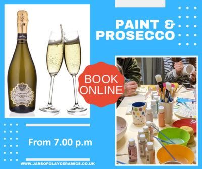 Paint & Prosecco night, Friday 25 November, non-refundable deposit, includes first glass of Prosecco